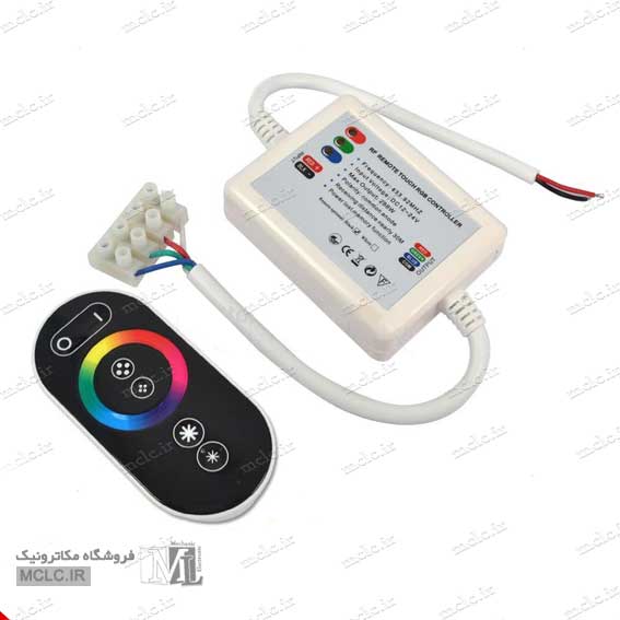 ریموت کنترل لمسی و درایور LED RGB 24A